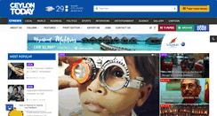 Desktop Screenshot of ceylontoday.lk