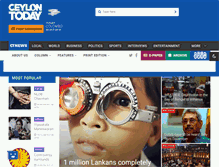 Tablet Screenshot of ceylontoday.lk